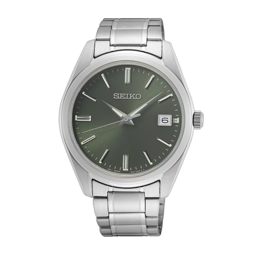 Seiko SUR527 Men's Watch - Silver and Grey