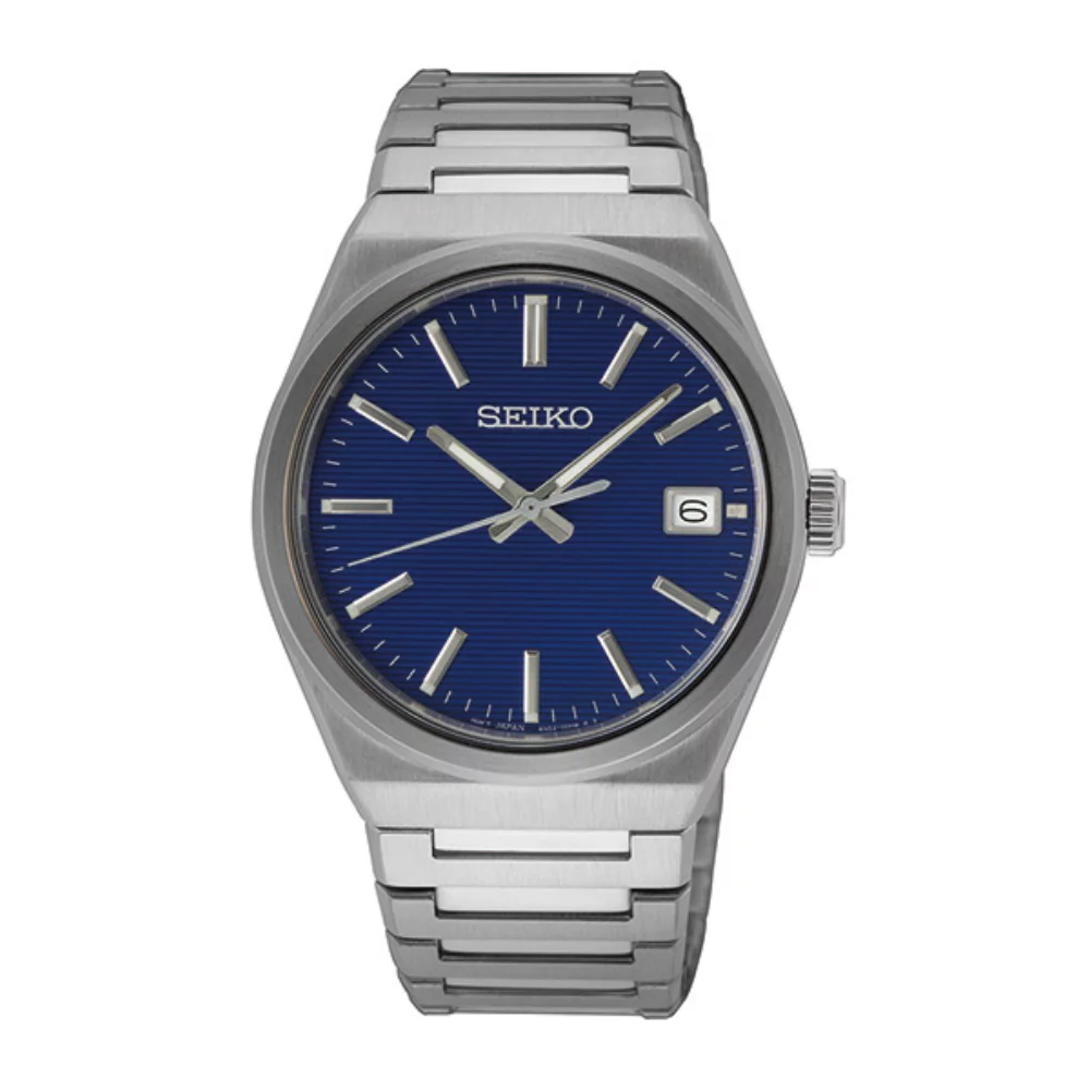 Montre classique pour homme Seiko SUR555 - Bleu