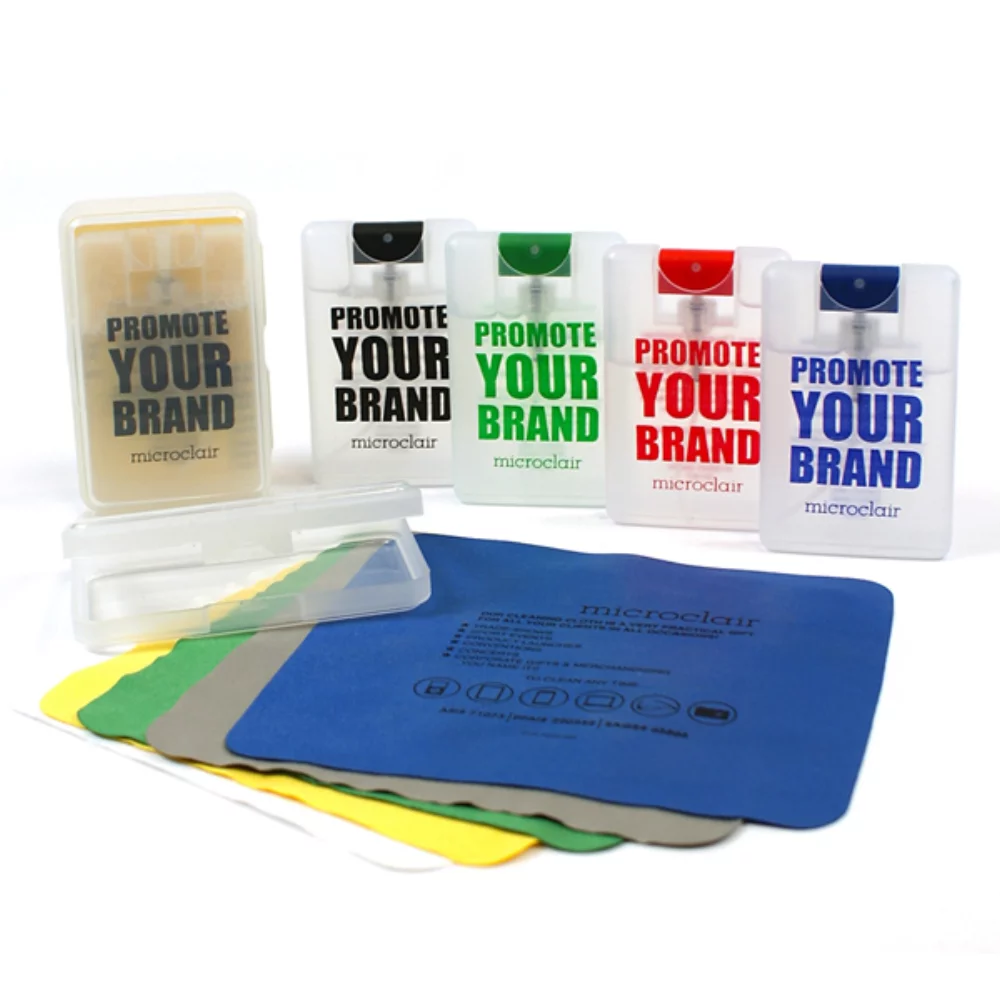 Trousse de voyage plate en tissu classique (7"x7")