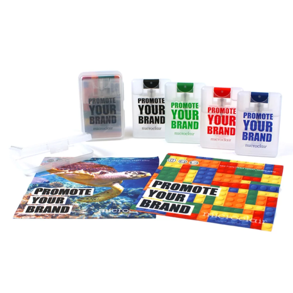 Trousse de voyage plate en tissu classique - Processus quadrichromie (7"x7")