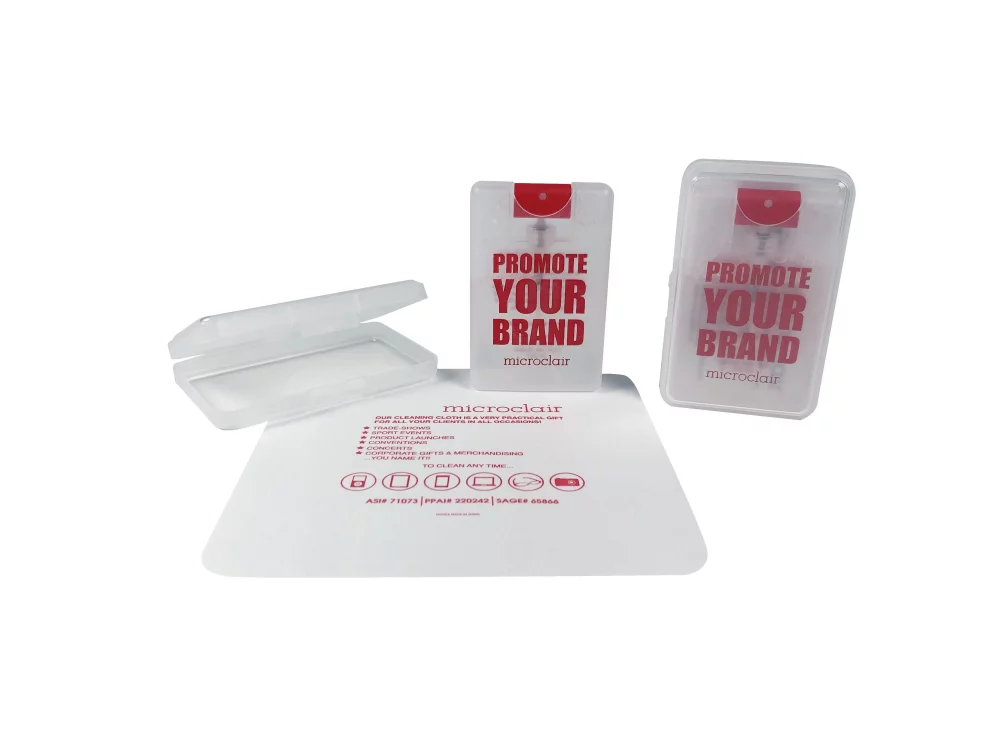 Trousse de voyage plate en tissu classique - Processus quadrichromie (7"x7")