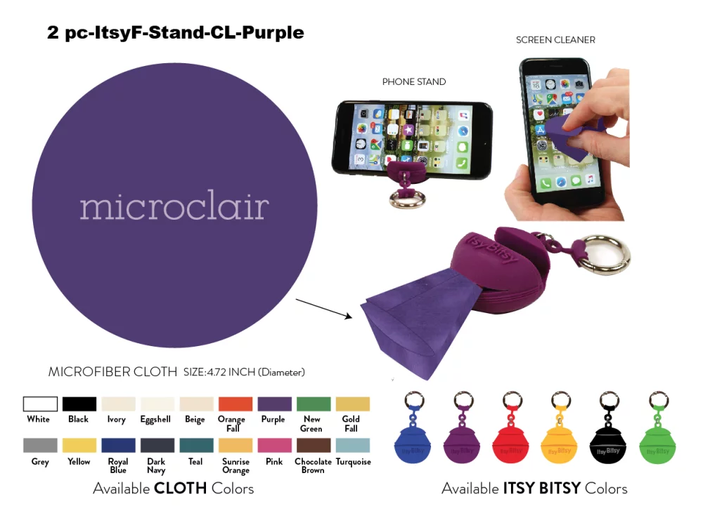 Itsy Bitsy Silicone Phone Stand/Cleaner