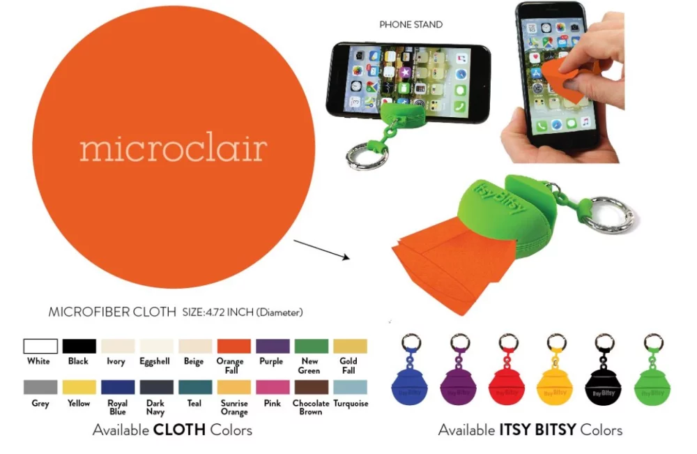 Nettoyeur Itsy Bitsy et support de téléphone en silicone