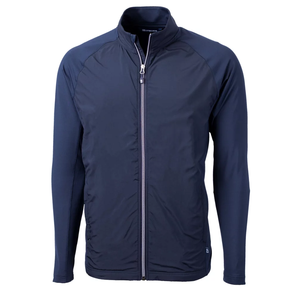Veste zippée Cutter & Buck Adapt Eco Knit Hybrid recyclée pour homme grande taille