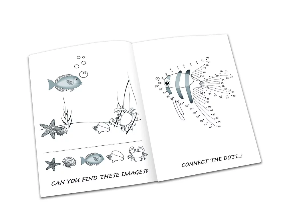 Custom Cover Activity Book w/Custom Activities (12 Pages)