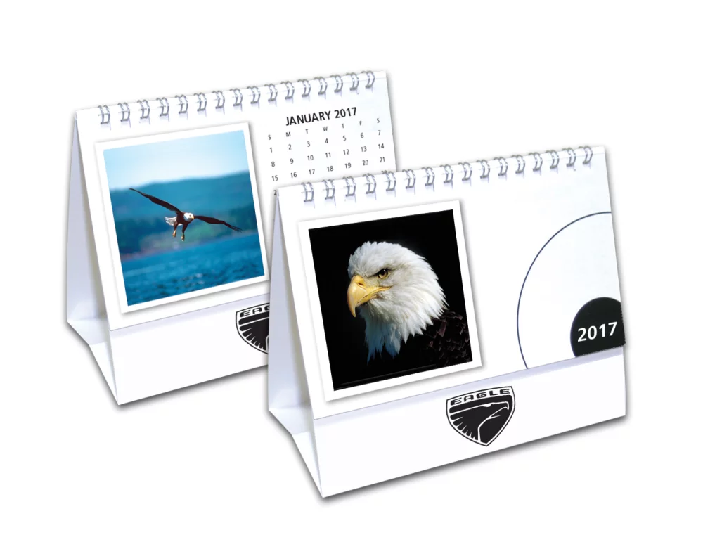 Desk Calendar w/Stock Images (5 7/8"x6 1/2")