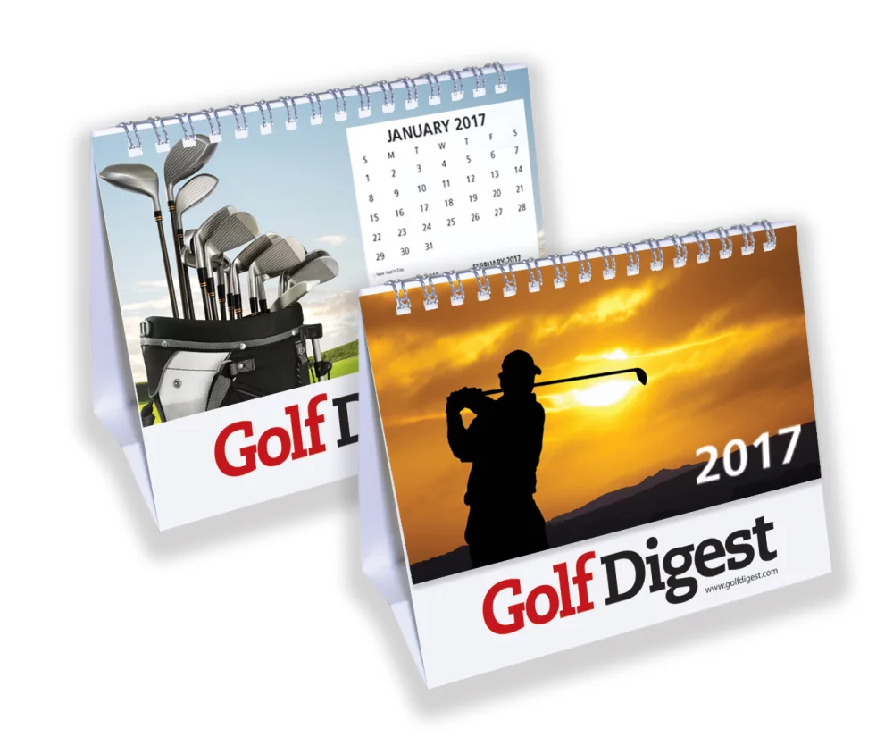 Desk Calendar w/Ready to Print Custom Images (5 7/8"x6 1/2")