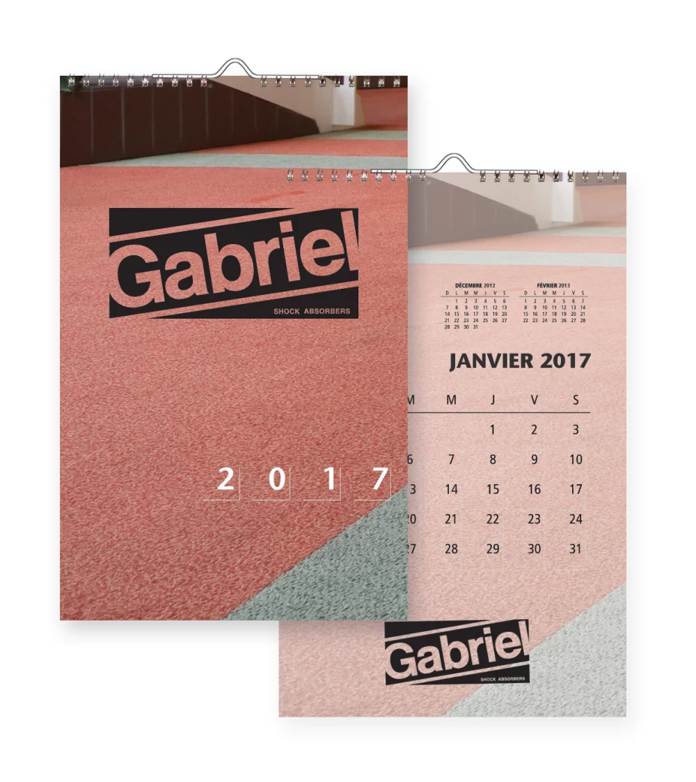 Grand calendrier mural avec images personnalisées prêtes à imprimer (11 1/2"x17")
