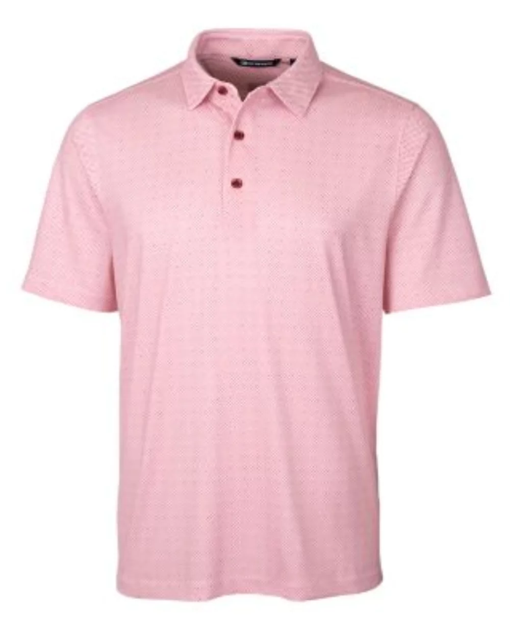 Polo Cutter & Buck Pike à double motif à pois extensible pour hommes de grande taille.
