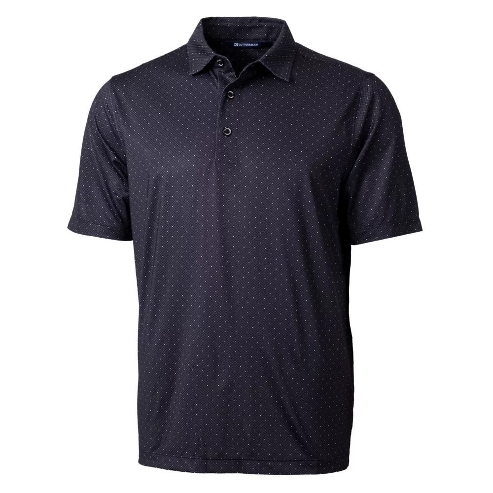 Polo Cutter & Buck Pike à double motif à pois extensible pour hommes de grande taille.