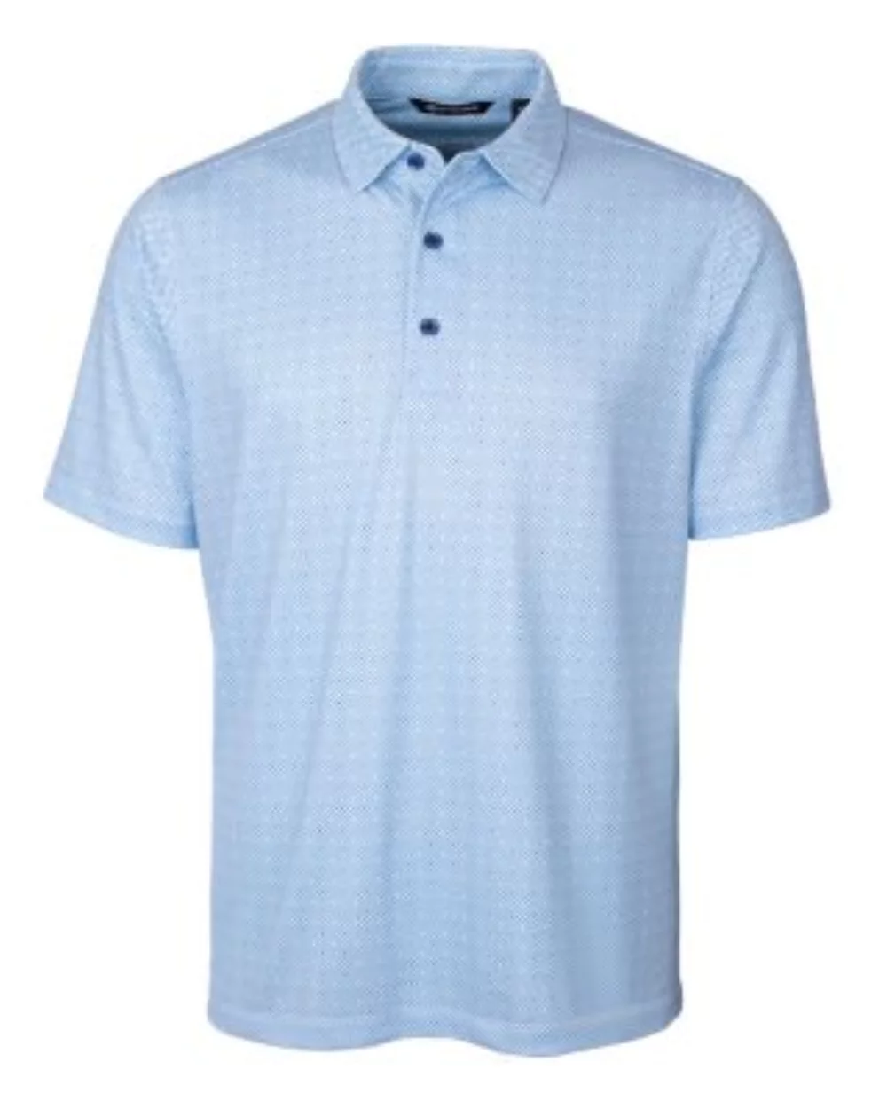 Polo Cutter & Buck Pike à double motif à pois extensible pour hommes de grande taille.