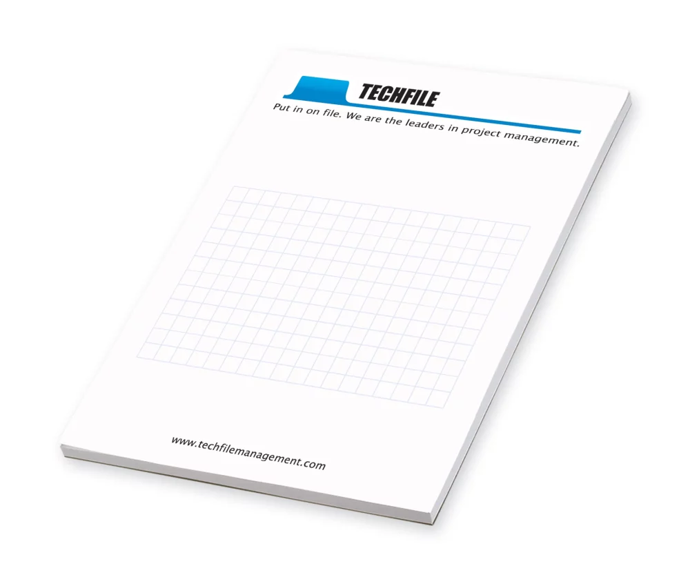 Bloc-notes de 25 feuilles non adhésives - 2 couleurs (5 3/4"x8")