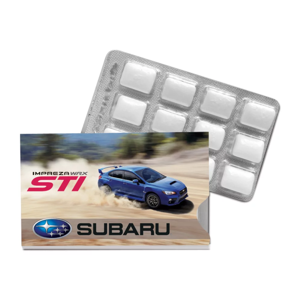 Gomme sans sucre à la menthe poivrée