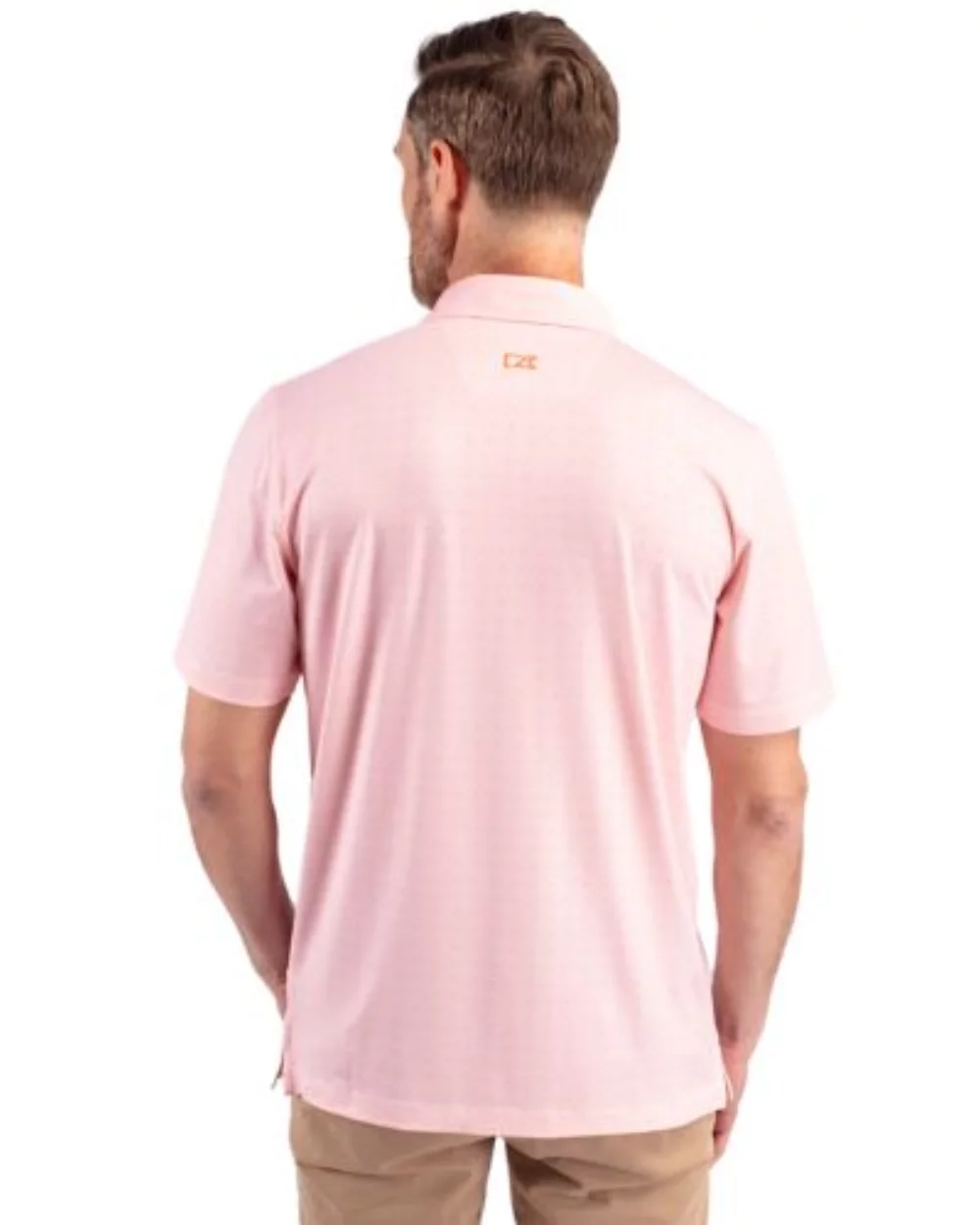 Cutter & Buck Pike Double Dot Print Stretch Mens Big and Tall Polo