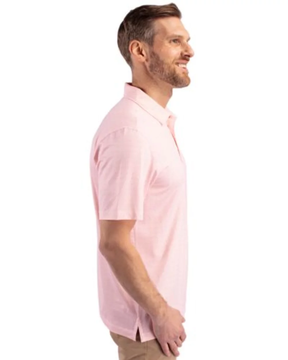 Cutter & Buck Pike Double Dot Print Stretch Mens Big and Tall Polo