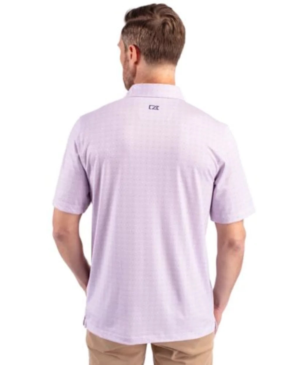 Cutter & Buck Pike Double Dot Print Stretch Mens Big and Tall Polo