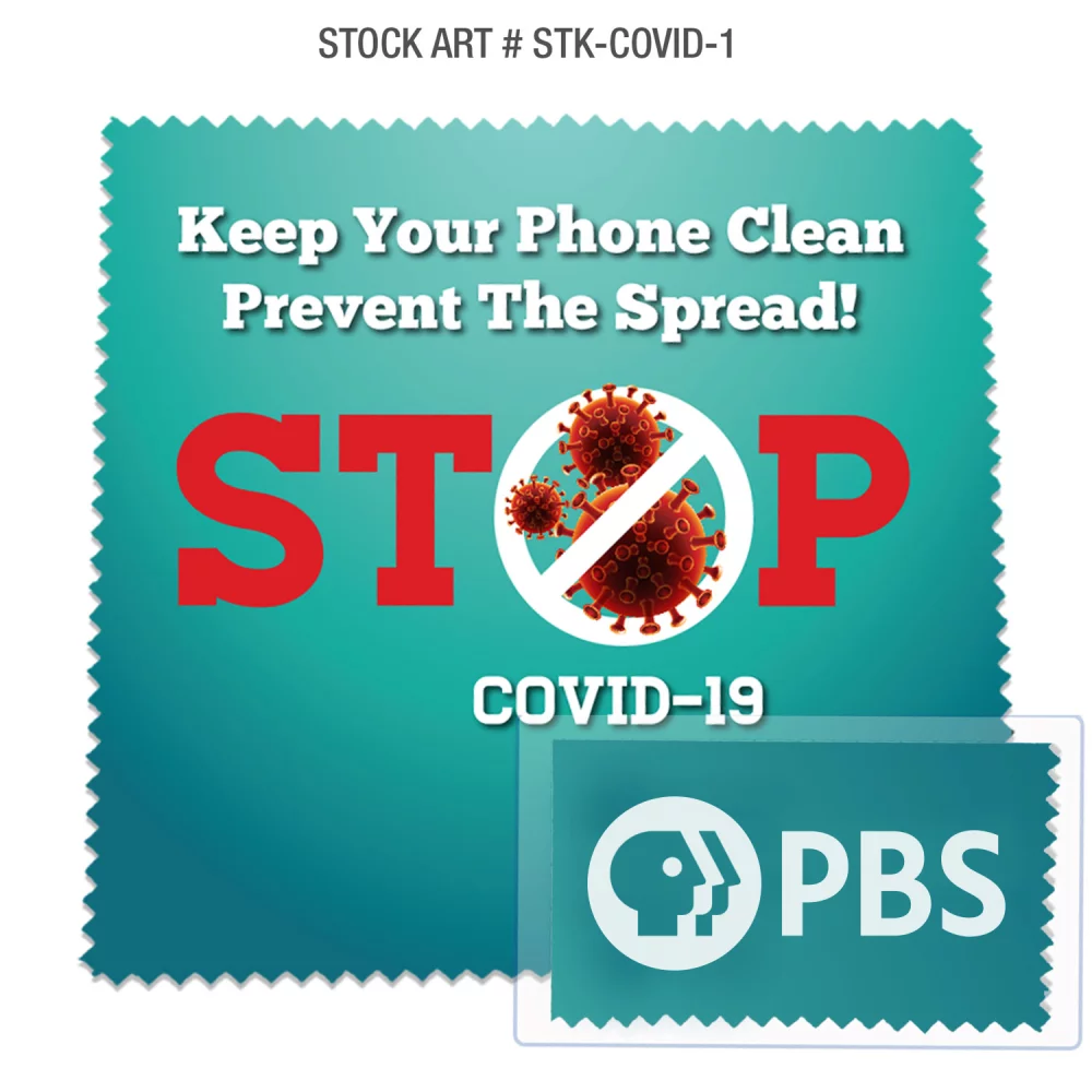 Chiffon en microfibre en couleur complète avec pochette (6" x 6")