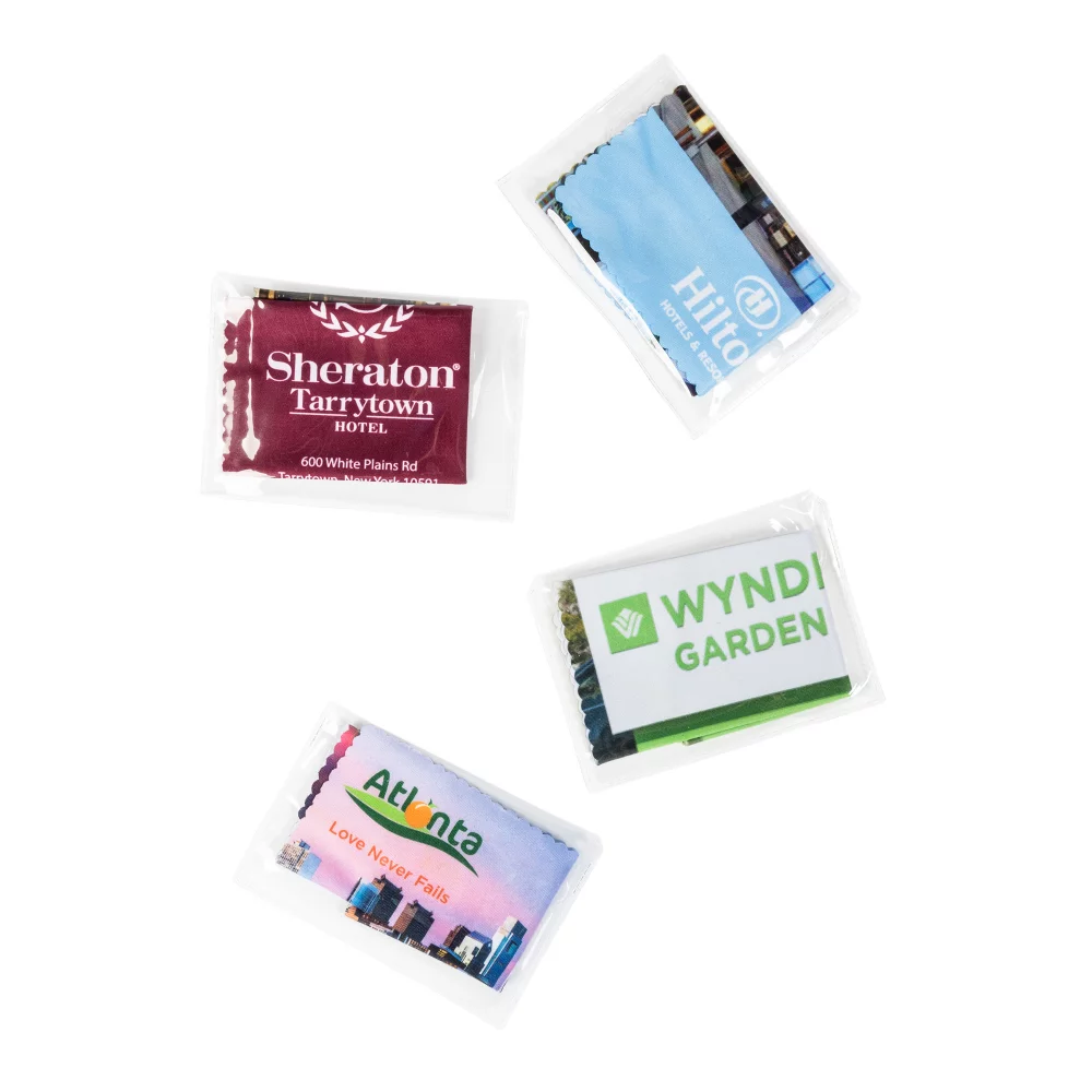 Chiffon en microfibre en couleur complète avec pochette (6" x 6")