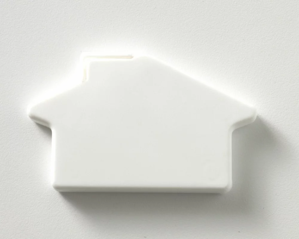 Carte de menthe en forme de maison avec des MicroMints® sans sucre