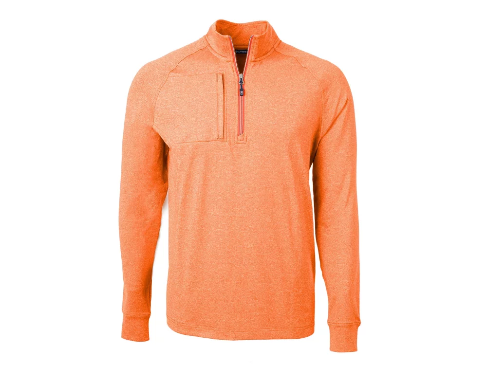 Pull à quart de zip Cutter & Buck Adapt Eco Knit Heather pour homme grand et grand.