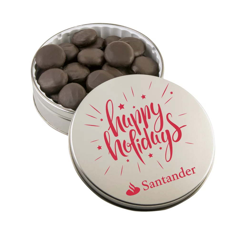 Boîte de bonnes nouvelles avec des crèmes à la menthe poivrée