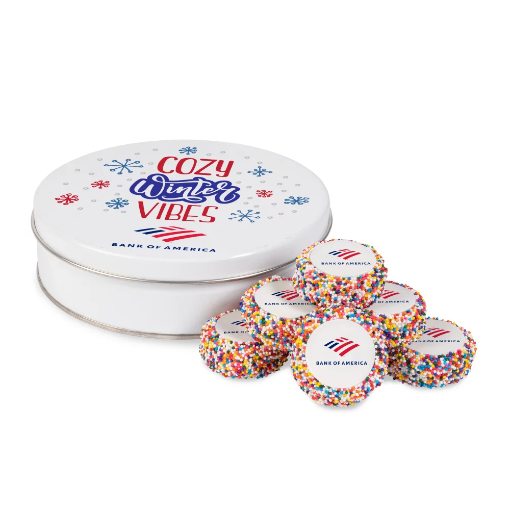 Cookies sandwich trempés personnalisés dans une boîte - 7 pièces