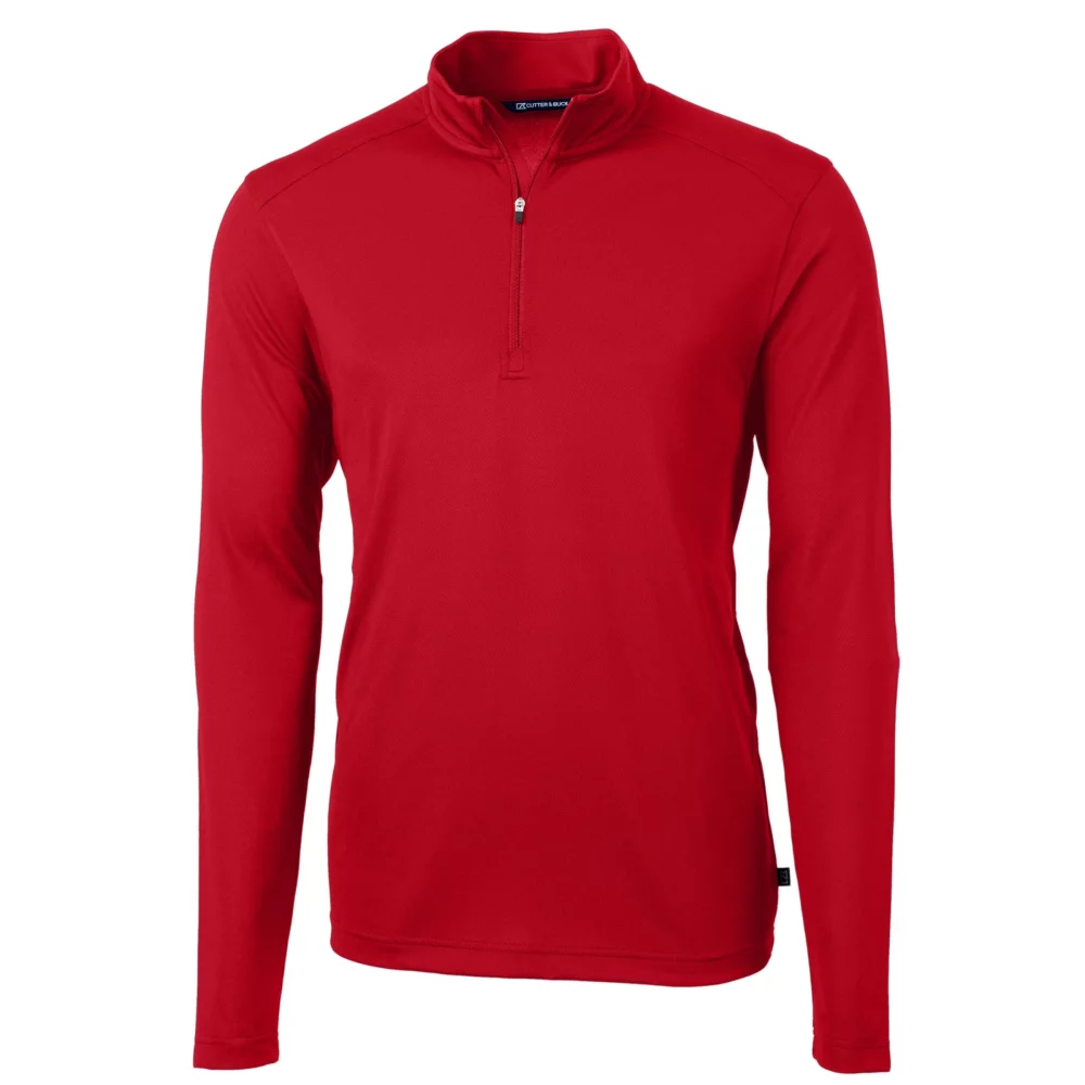 Pull à quart de zip Cutter & Buck Virtue Eco Pique recyclé pour homme grand et grand