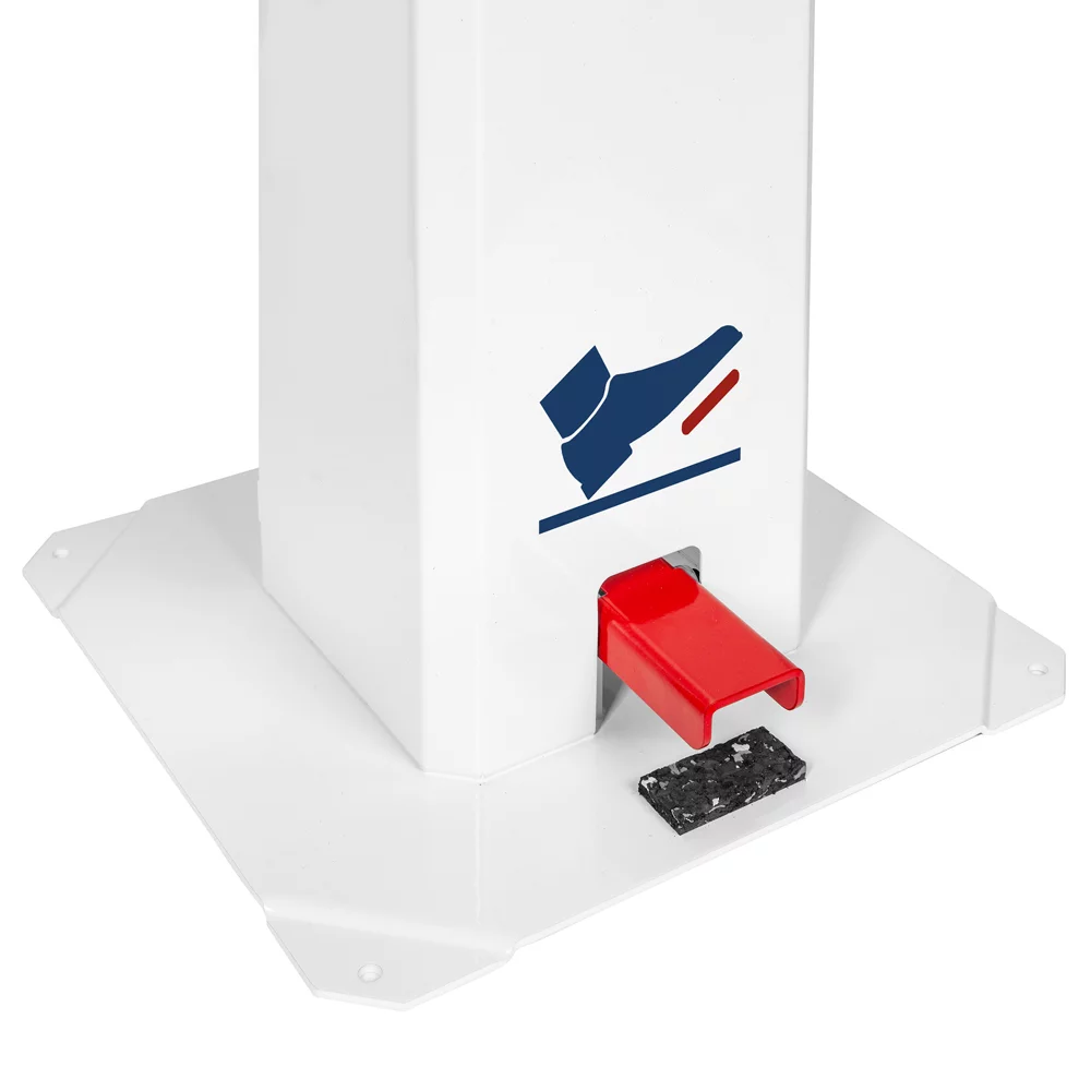 Station de désinfection des mains sans contact avec pédale