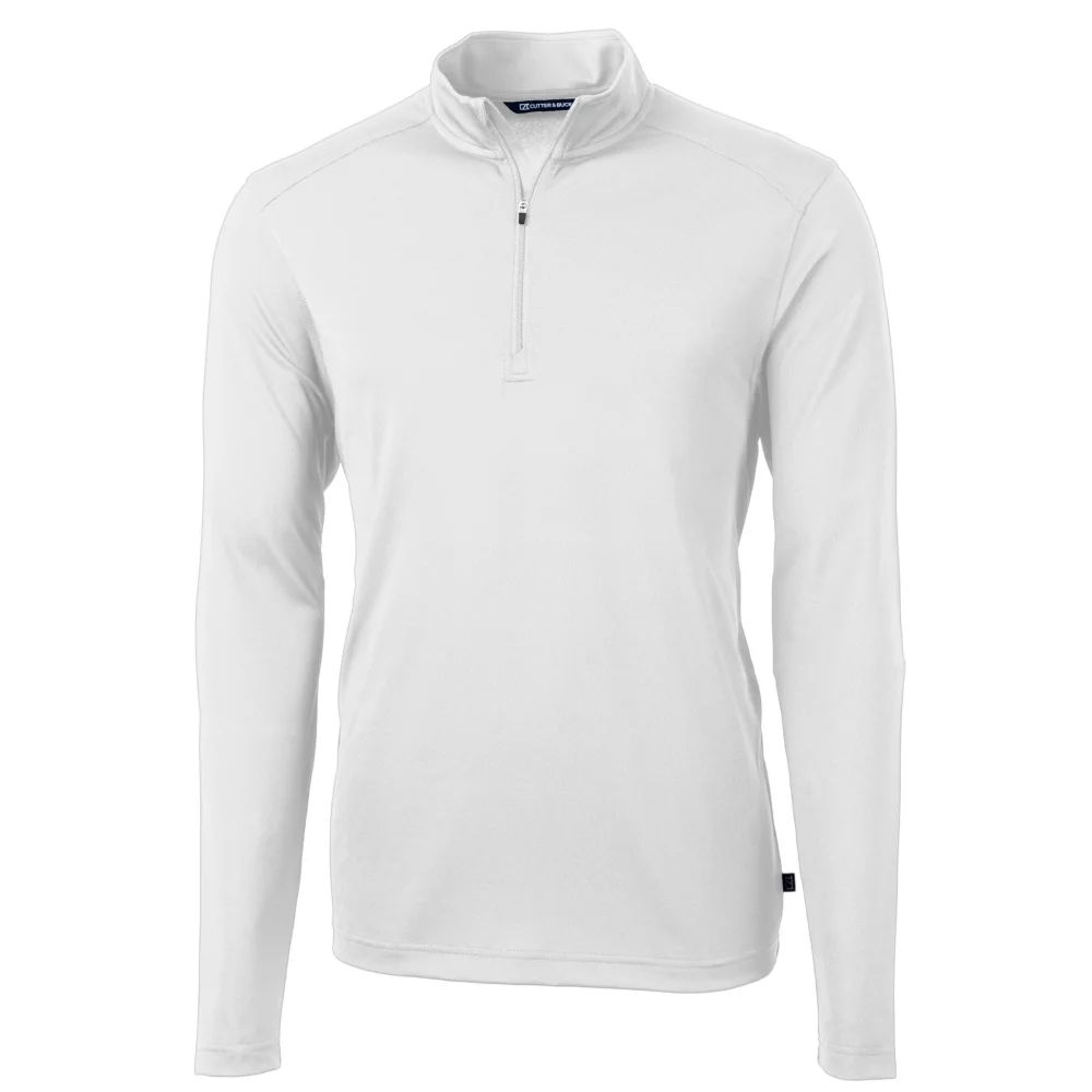 Pull à quart de zip Cutter & Buck Virtue Eco Pique recyclé pour homme grand et grand