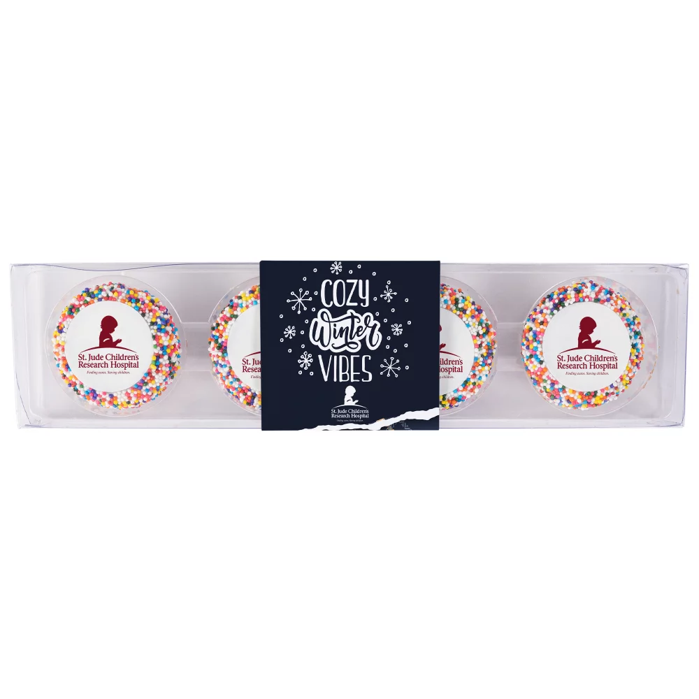 Biscuits sandwich trempés personnalisés - 4 pièces