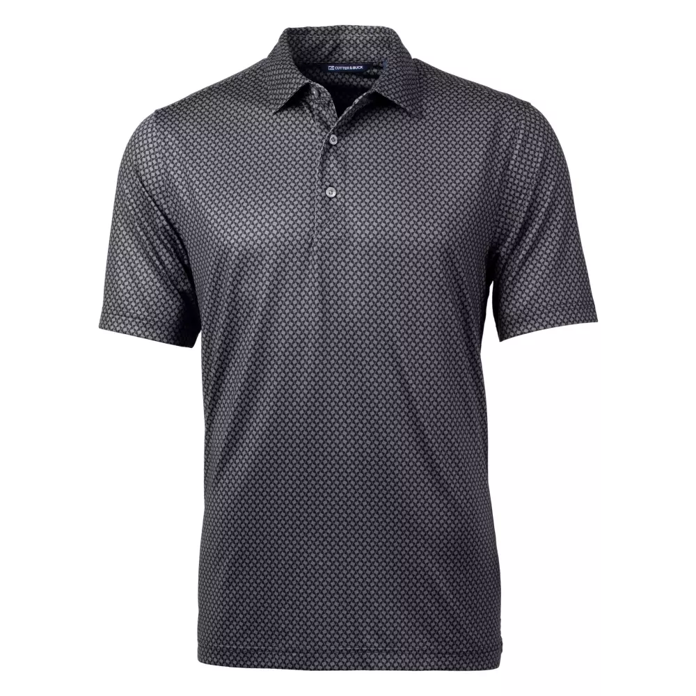 Polo Cutter & Buck Pike Banner Print Stretch pour hommes grands et grands