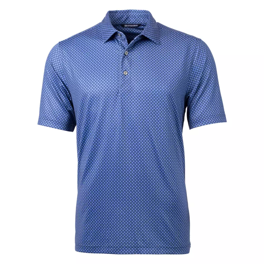 Polo Cutter & Buck Pike Banner Print Stretch pour hommes grands et grands