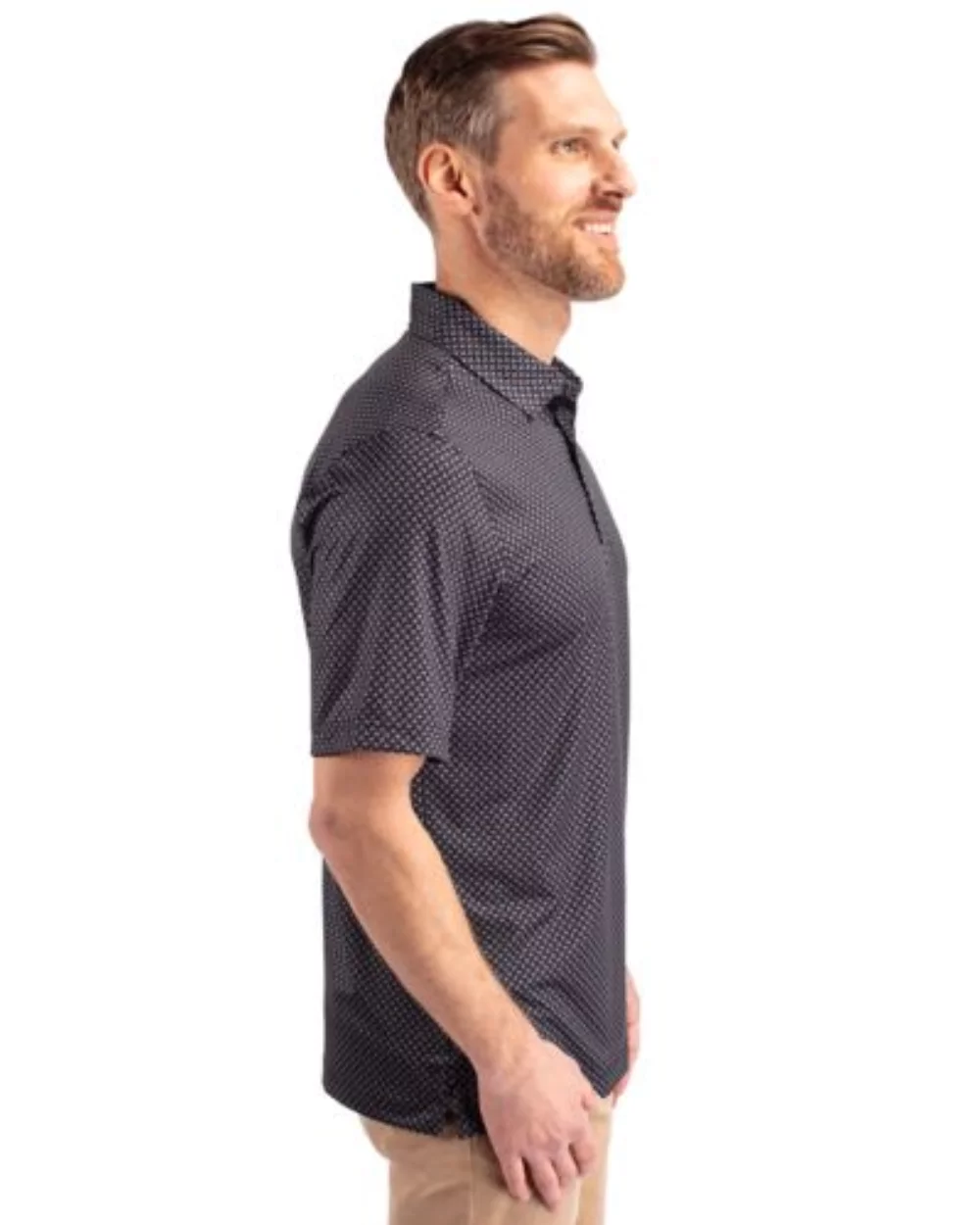 Polo Cutter & Buck Pike à imprimé bannière extensible pour hommes