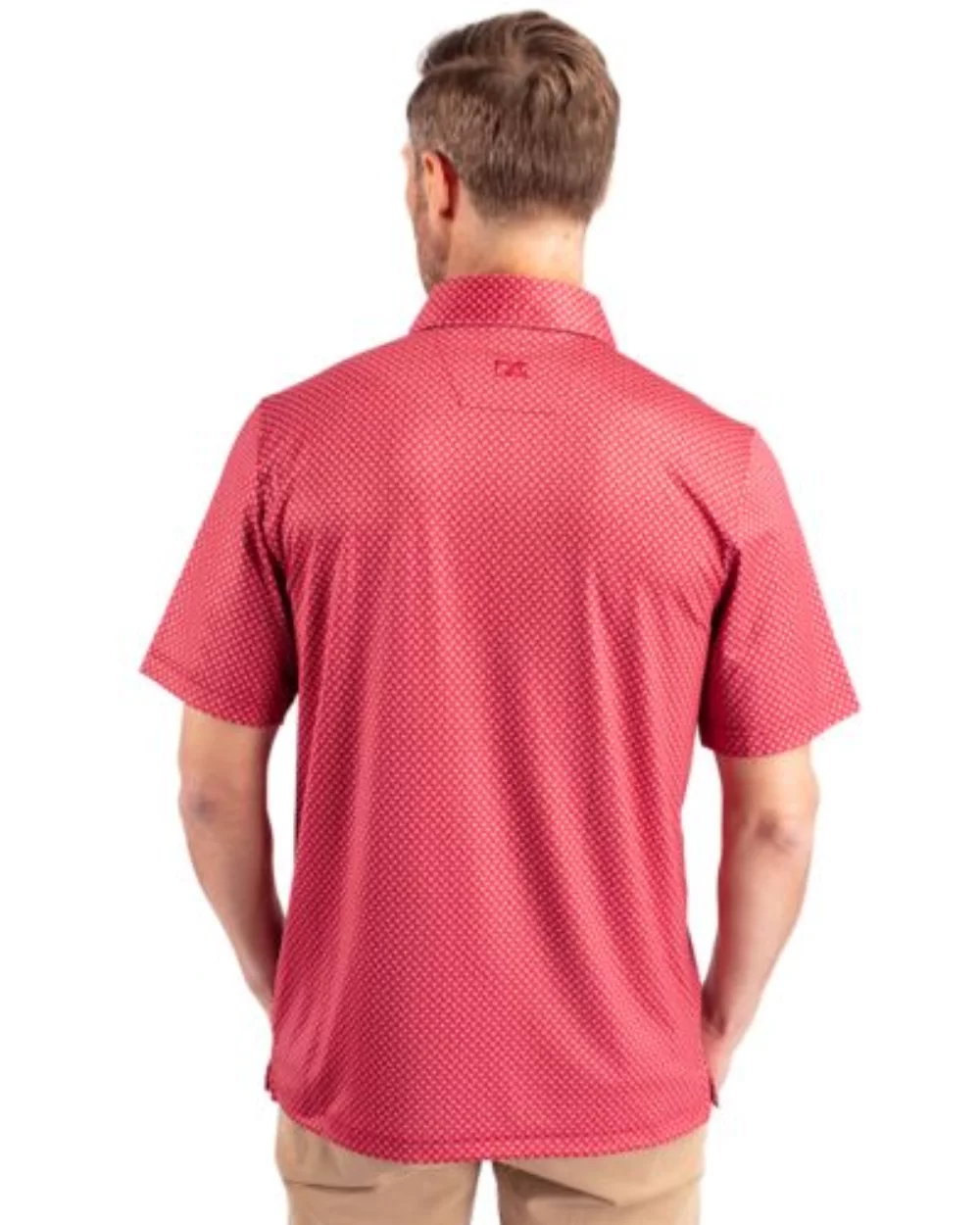 Cutter & Buck Pike Banner Print Stretch Mens Big & Tall Polo