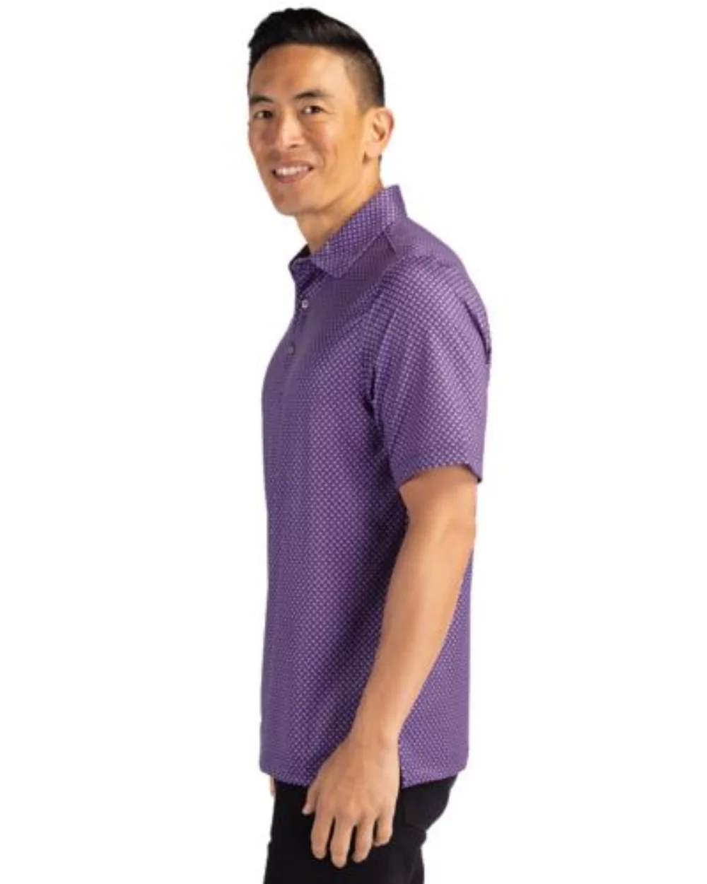 Cutter & Buck Pike Banner Print Stretch Mens Polo