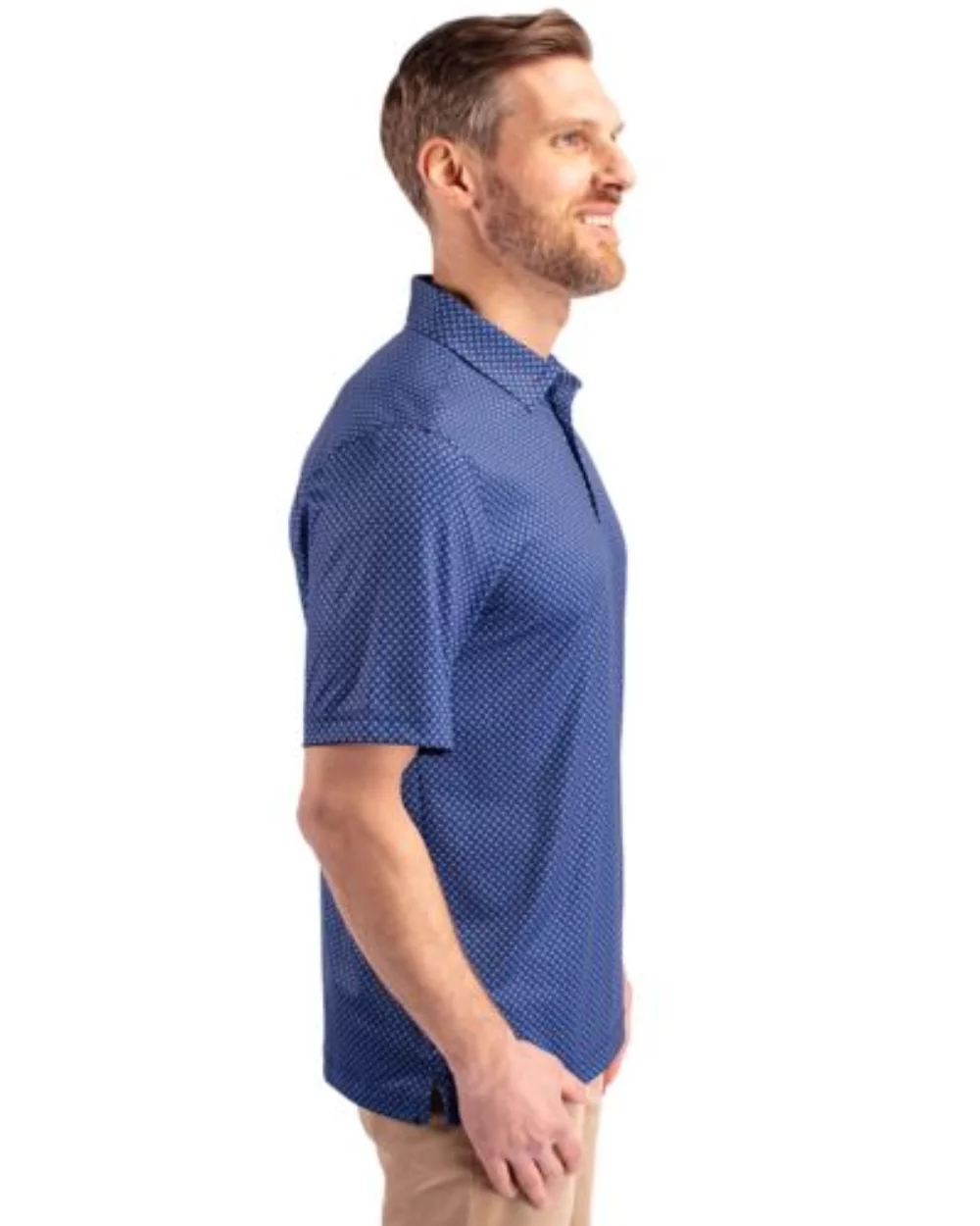 Polo Cutter & Buck Pike à imprimé bannière extensible pour hommes