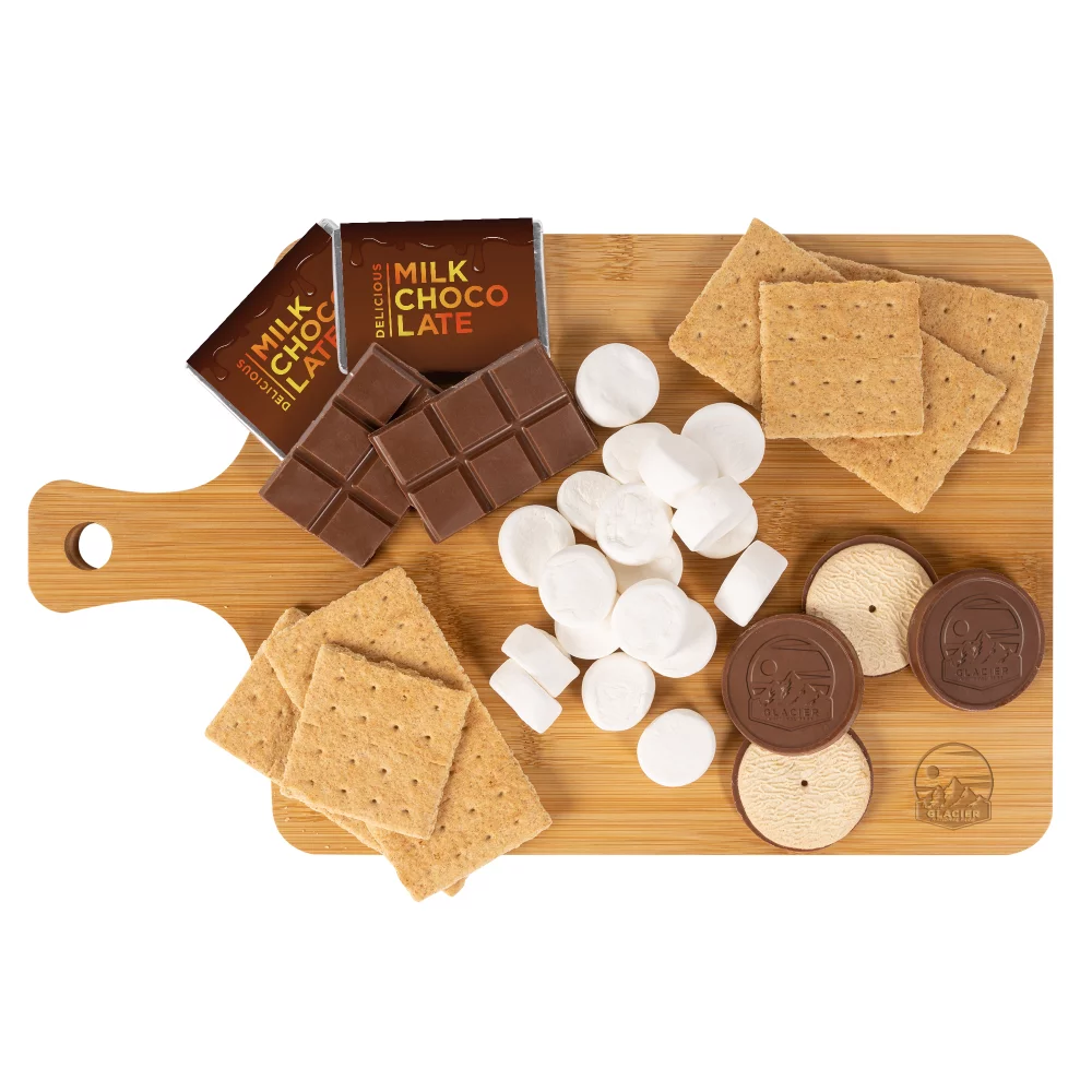 S'mores Bamboo Wood Charcuterie Board