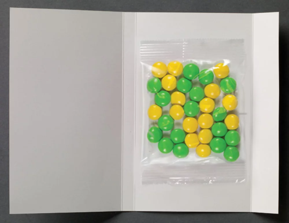 Calling Card w/ Chocolate Buttons