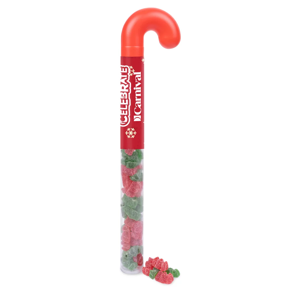 Holiday Candy Tube - Sour Gummy Bears