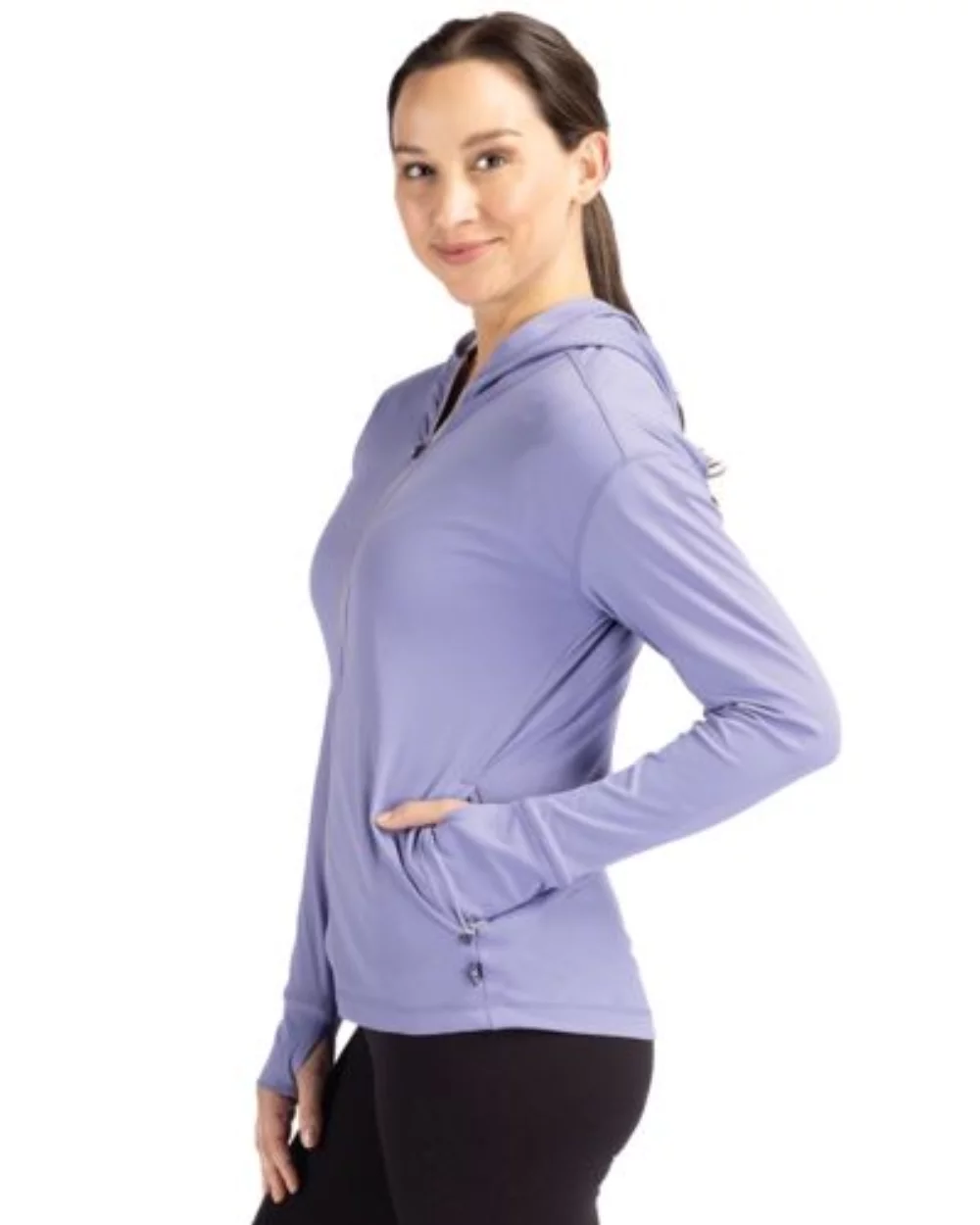 Sweat à capuche zippé intégral pour femme Cutter & Buck Daybreak Eco Recycled