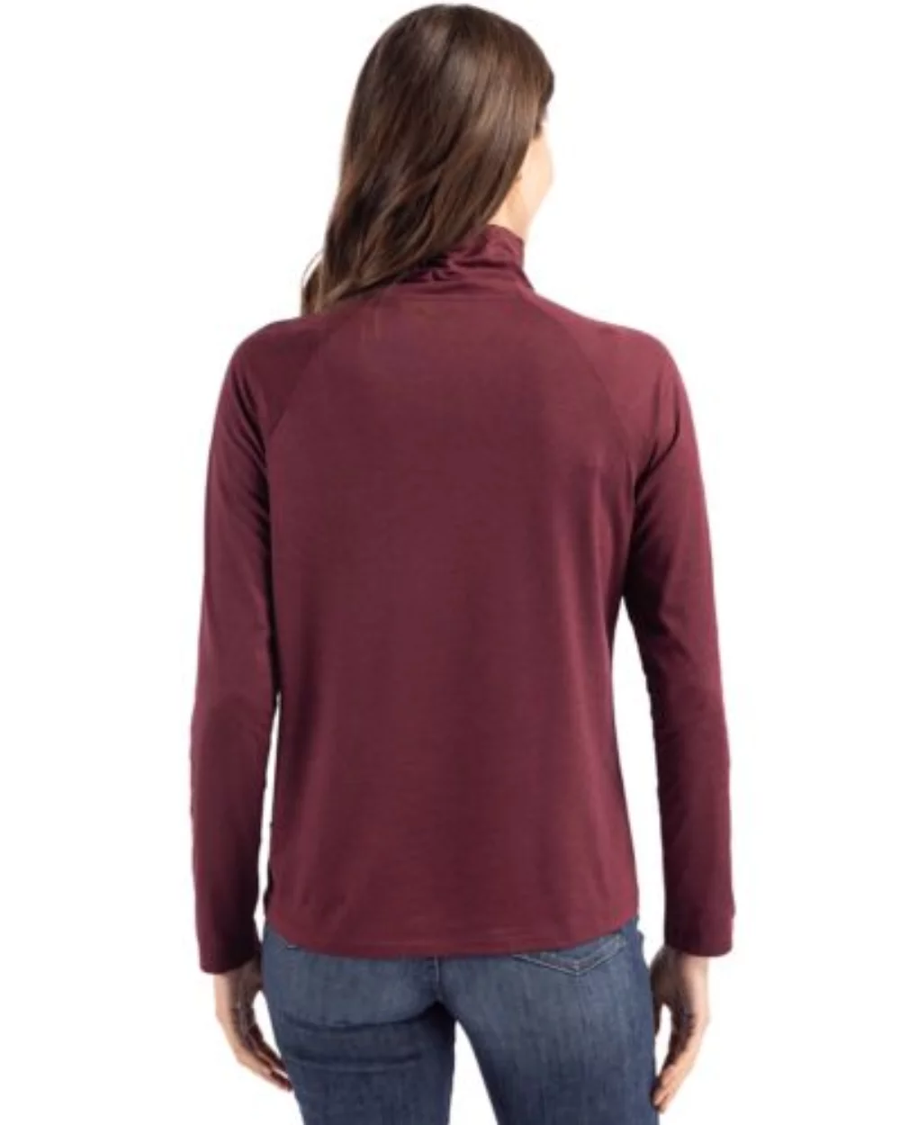 Cutter & Buck Coastline Epic Comfort Eco Recycled Womens Funnel Neck