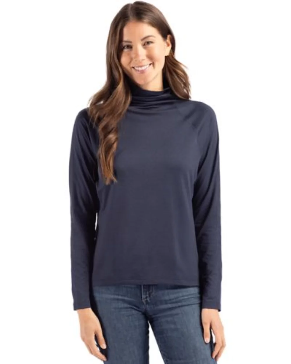 Cutter & Buck Coastline Epic Comfort Eco Recycled Col roulé pour femmes