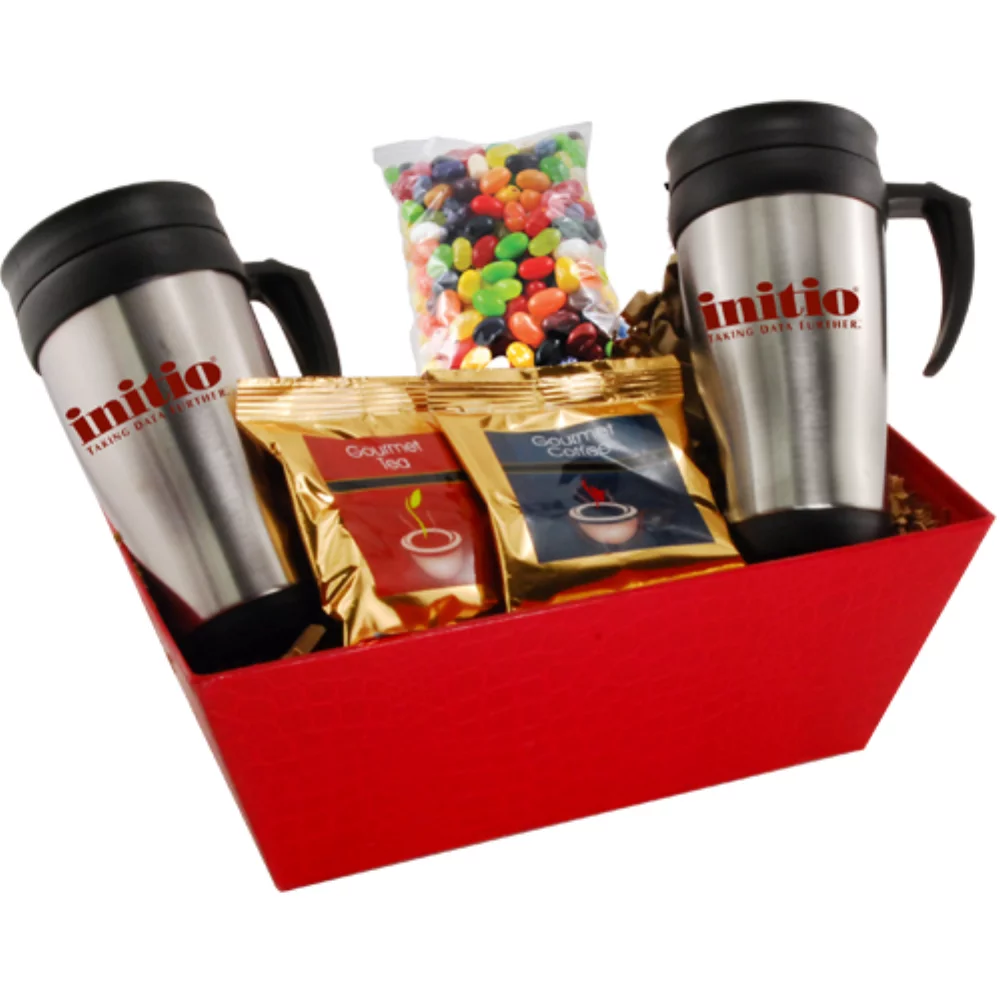 Plateau avec tasses et bonbons Jelly Bellies