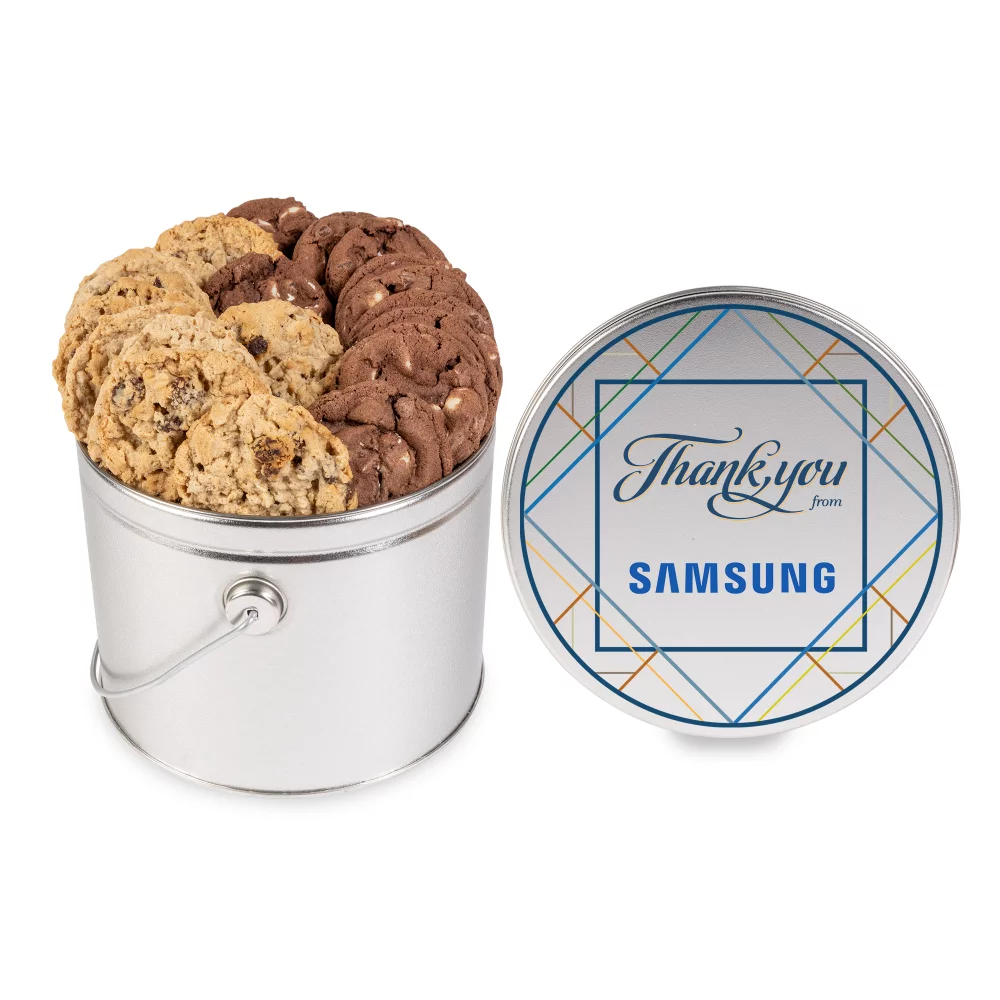 Seau de cookies classiques 36 cookies - 2 styles