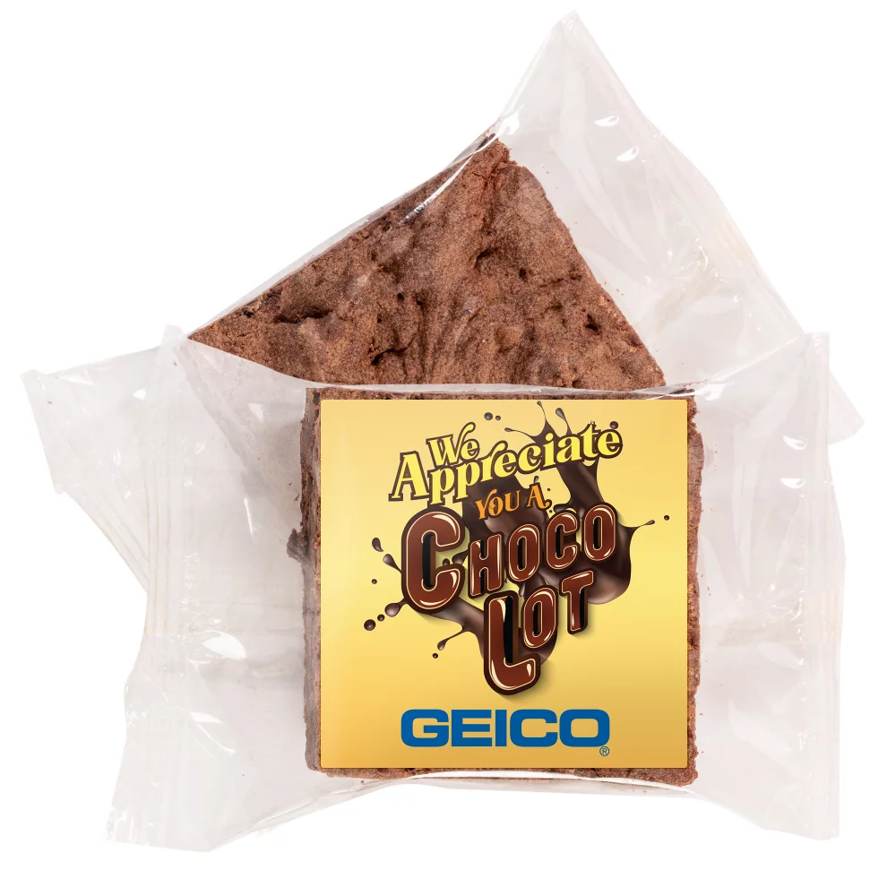 Brownie au fudge emballé individuellement