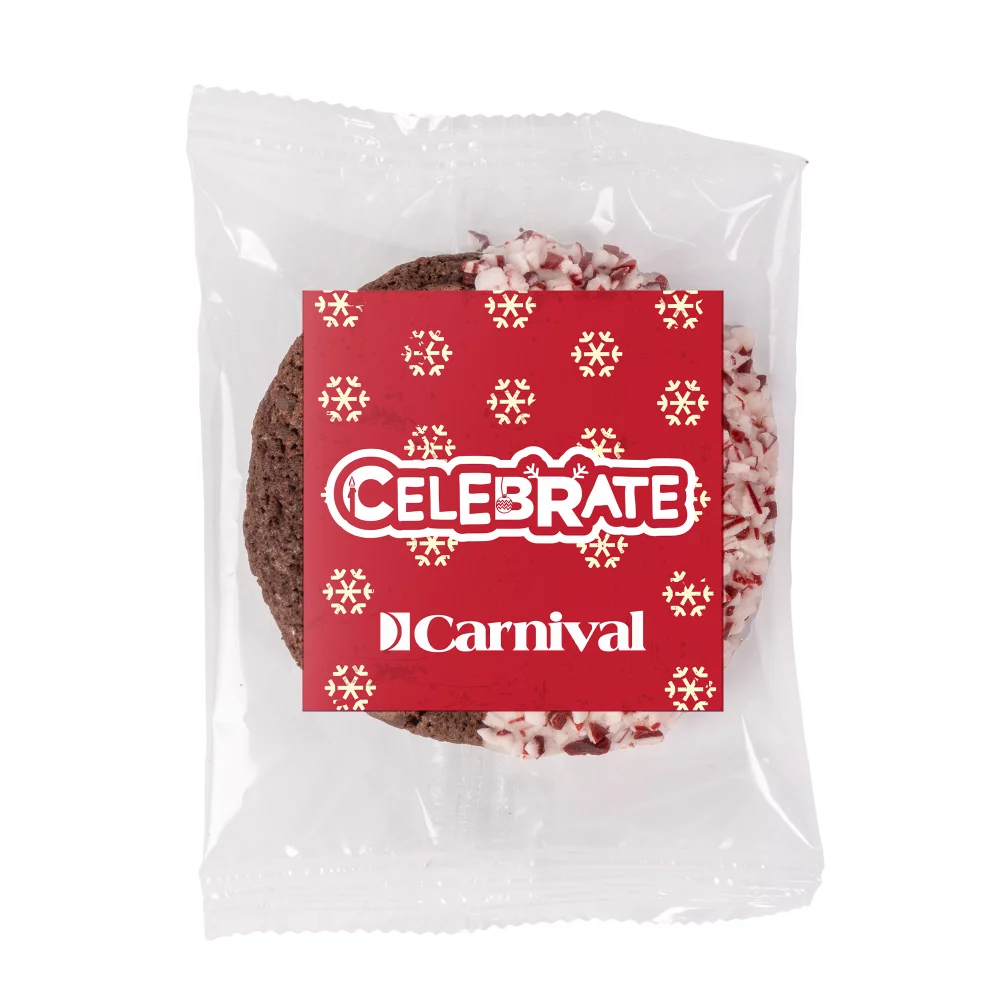 Biscuit sablé français au chocolat et à la menthe poivrée écrasée