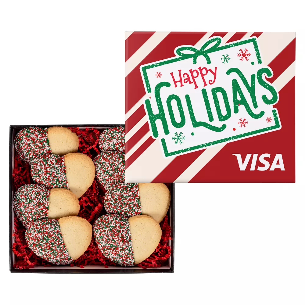 Cookie au cœur décadent dans une boîte cadeau