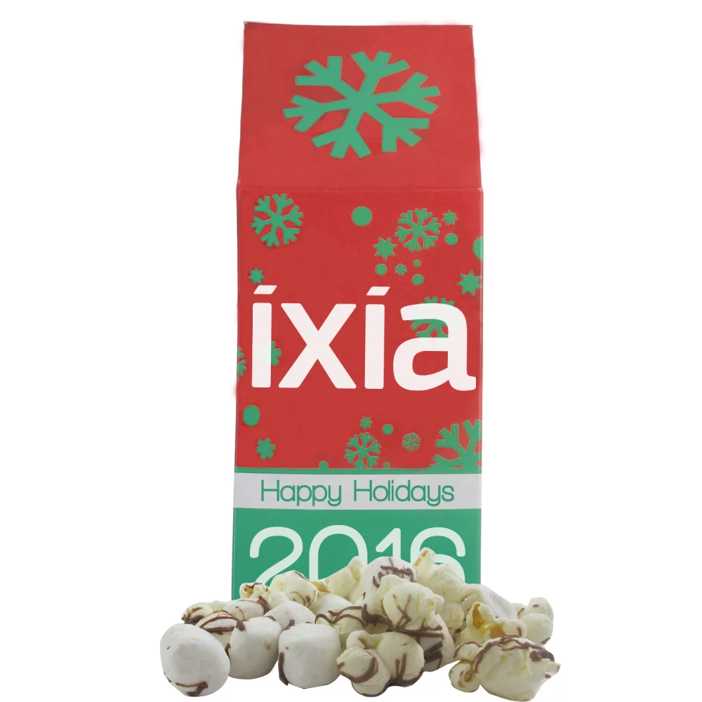 Boîte Gable de Joyeuses Fêtes - Popcorn à l'écorce de menthe