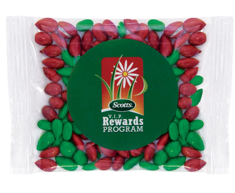 1 once de graines de tournesol enrobées de chocolat en sachet surprise