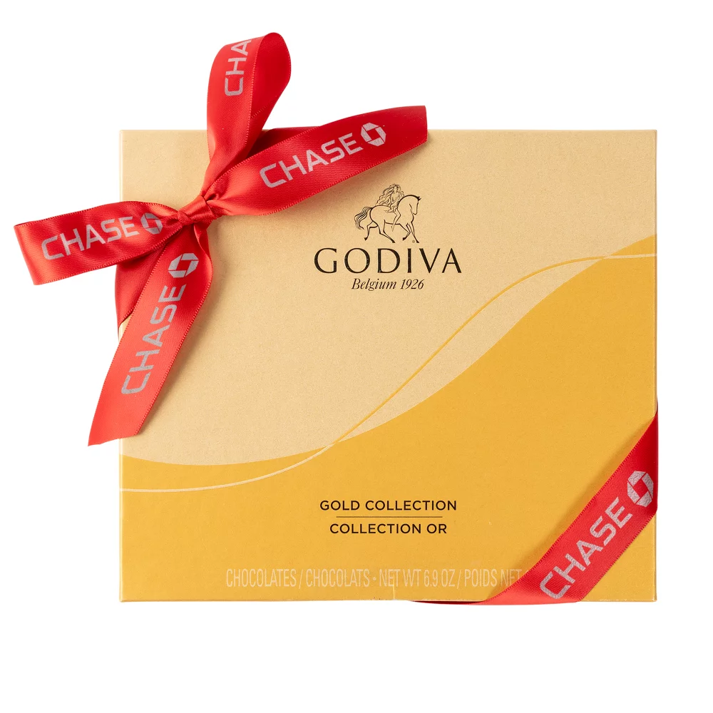 Boîte assortie Godiva Ballotin Gold de 19 pièces